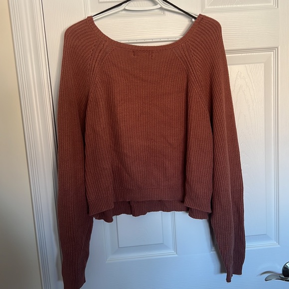 Cropped Knit Sweater - Plus Size 3X - Picture 2 of 3